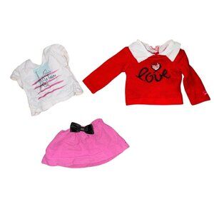 American Girl Doll Grace Thomas 18 In Doll 3 Pc Clothing Lot-GUC
